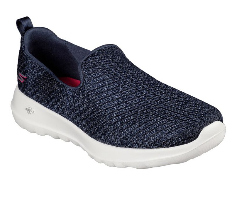 Skechers Dam Marinblå/Vita Slip On - Gowalk Joy - Fiesta - Sverige (FKQHC-5078)